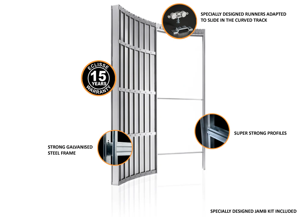 Curved Pocket Door System Single - Image 4